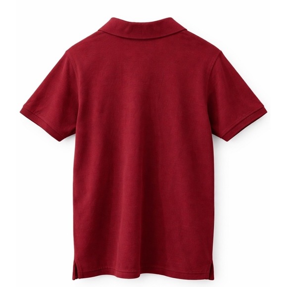 Vintage Era LL Bean Double L Polo Shirt Mens Large Burgundy Short Sleeve - Picture 2 of 5